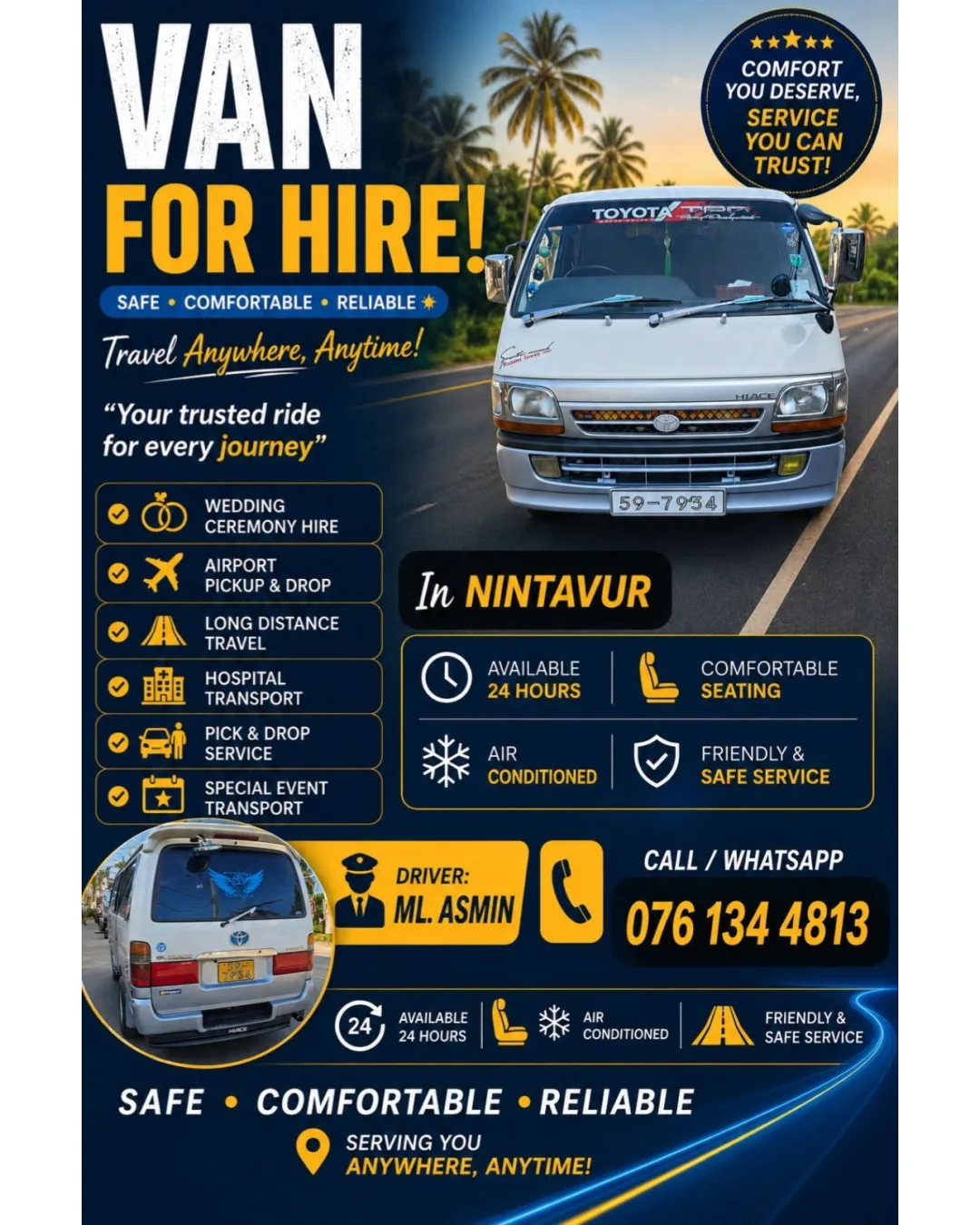 Van for Hire